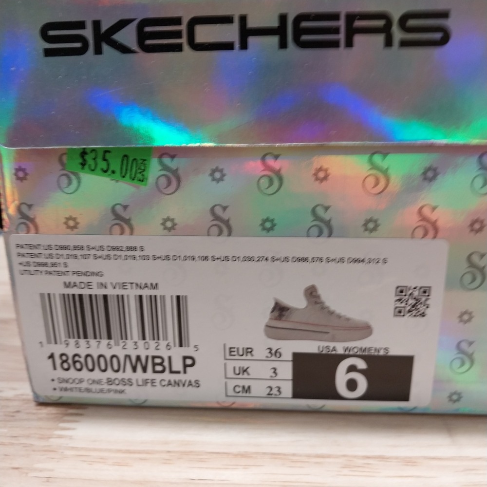 Skechers Sneakers Snoop Dogg One Boss Life Slip-Ins 6 White Pink Women - Picture 3 of 16